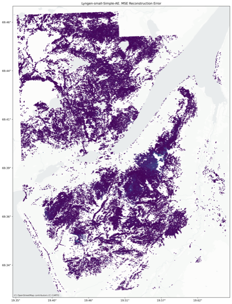 Lyngen: reconstruction error map.