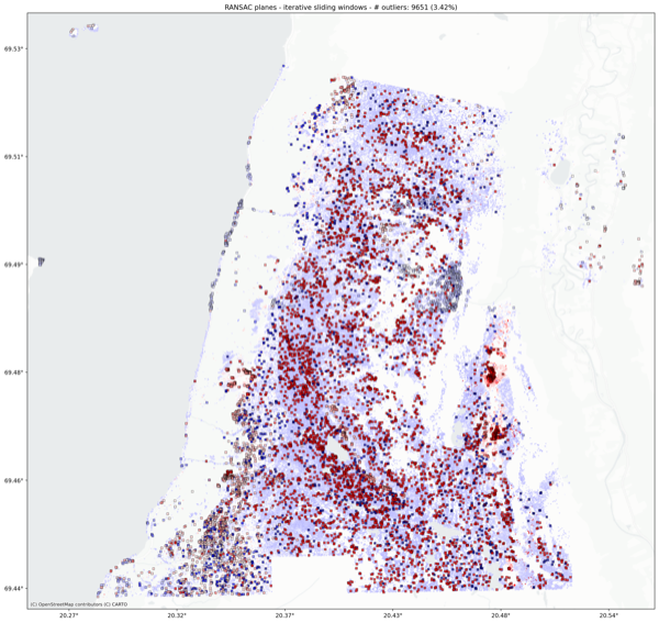 Nordnes: iterative spatial outlier extraction.
